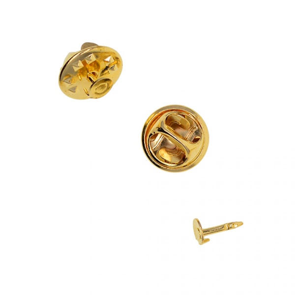 50 set med märkesnålar metall pin slipsnål baksida lapel pins fjärilsnålar guld