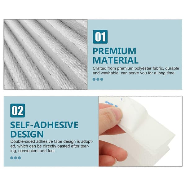 Self-adhesive pleated blind for door without drilling pleated blind for screen protection