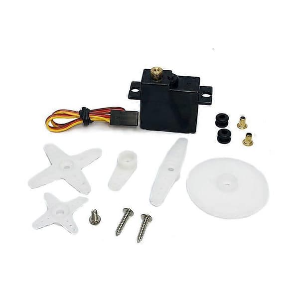 [RM]3-leder metalgear-servo til 144001 144010 124016 124017 RC-bil Black