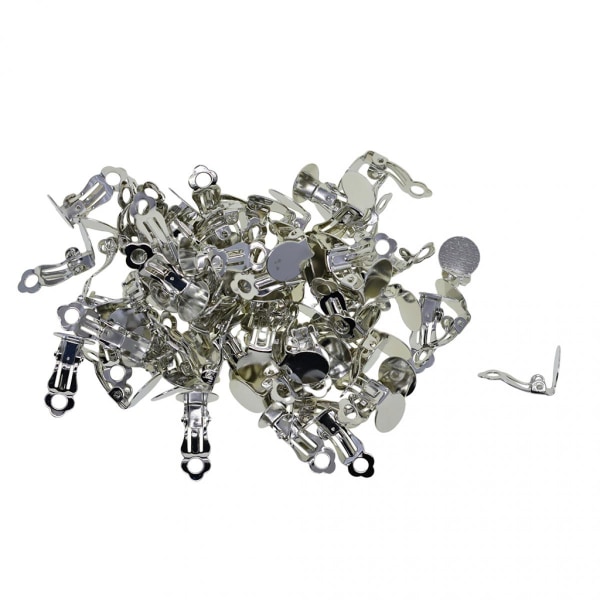 Set med 100 DIY silverörhängen för smycketillbehör