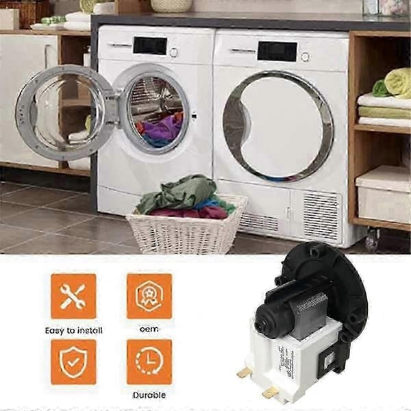 Afløbspumpemotor til vaskemaskine reservedel 5859EN1004J Black White