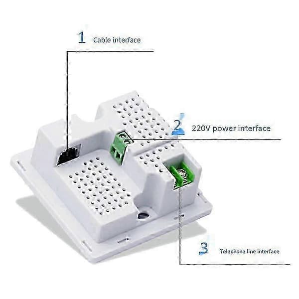 300 Mbps 86 Panel i vägg trådlös AP-router 220V WiFi Access Point In-Wall AP Trådlös WiFi-router Repeater 802.3Af POE white