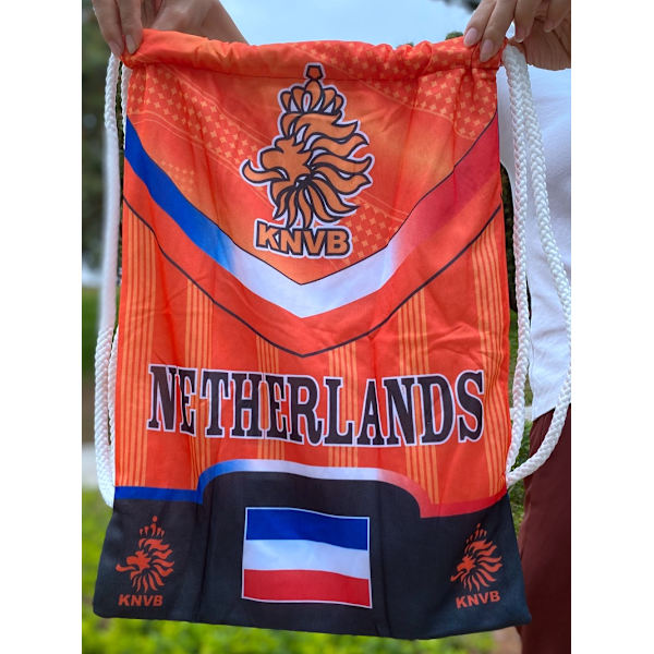 Argentina Brasilien Belgien Tyskland Frankrike Nederländerna Kroatien Världscupen Fotboll Ryggsäck Dragsko Väska Netherlands