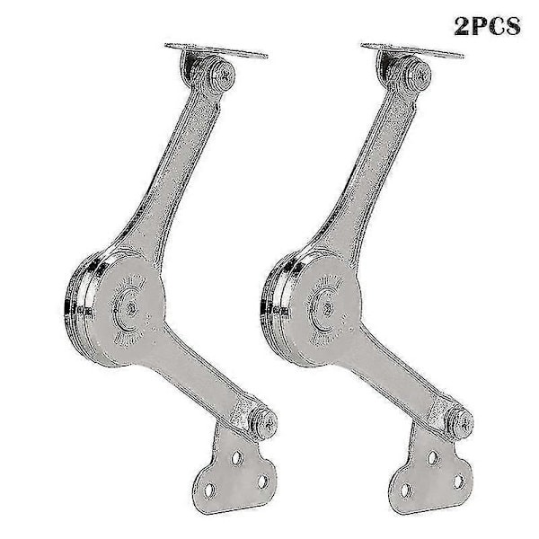 [RM]2pcs Heavy Duty Lid Support Hinges Soft Close Folding Lid Support Hinge Keep Lid Hinge Open For Cabinet
