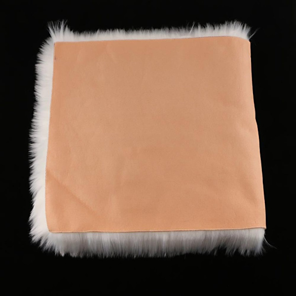 80x50cm mjuk lurvig fårskinnsmatta fäll matta 5cm lugg vit