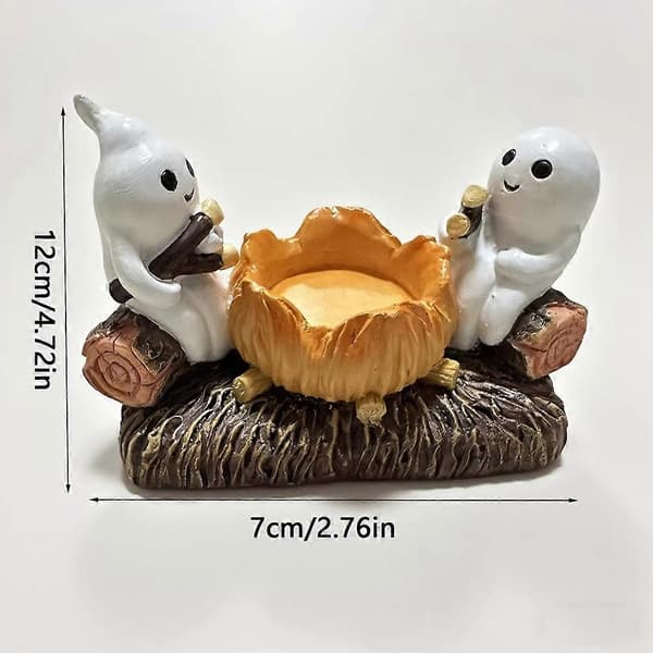 Ghost Candlestick Without Candles, Decorative Stand, Halloween Home Decor, Ghost Design, Perfect for Spooky