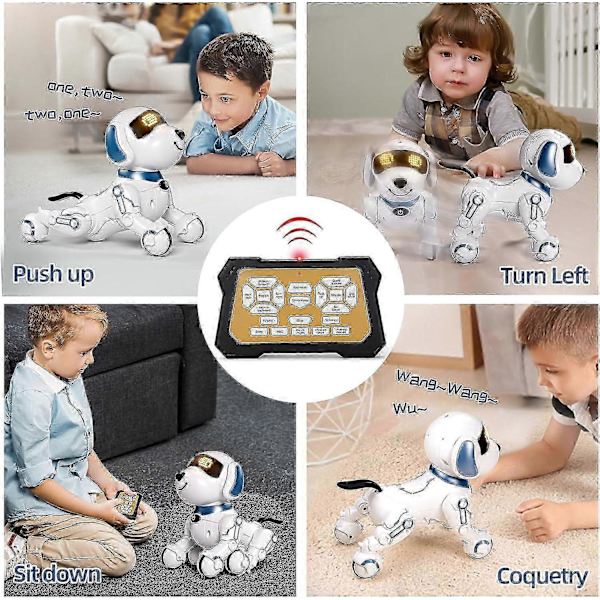 [RM]Fjernkontroll Robot Hund Leketøy Programmerbar Smart Interaktiv Robot Leker For Gutter Jenter