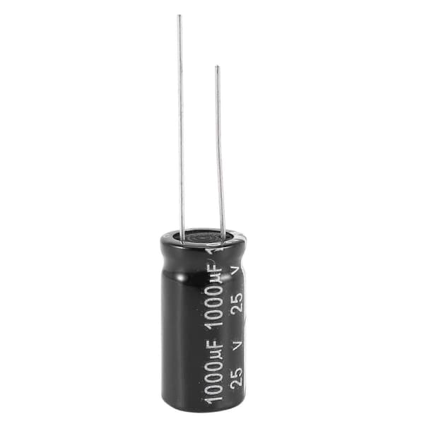 5 x 25V 1000UF 105℃ Radial Elektrolytkondensator 10x20mm black