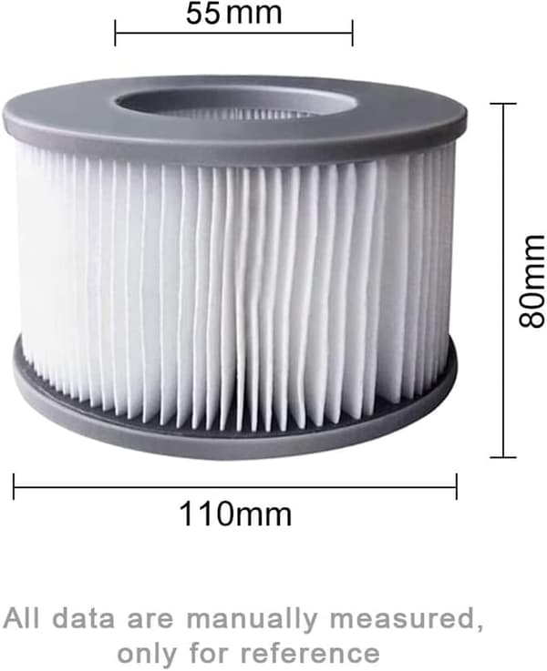 MSpa filterpatron til filter, MSpa filter kompatibel med MSpa-modeller fra 2020 og frem, vandfilter til spabade og spa, MSpa filter til inf