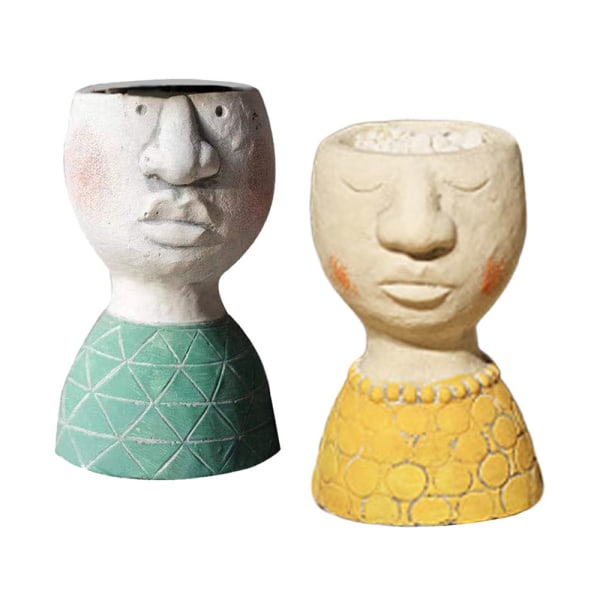 Retro Blomkruka i Resin för Utomhusbruk