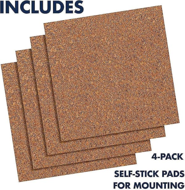 Korkplattor, anslagstavla i kork, 14 x 14 cm, korktavla, vägganslagstavlor, display, 4-pack
