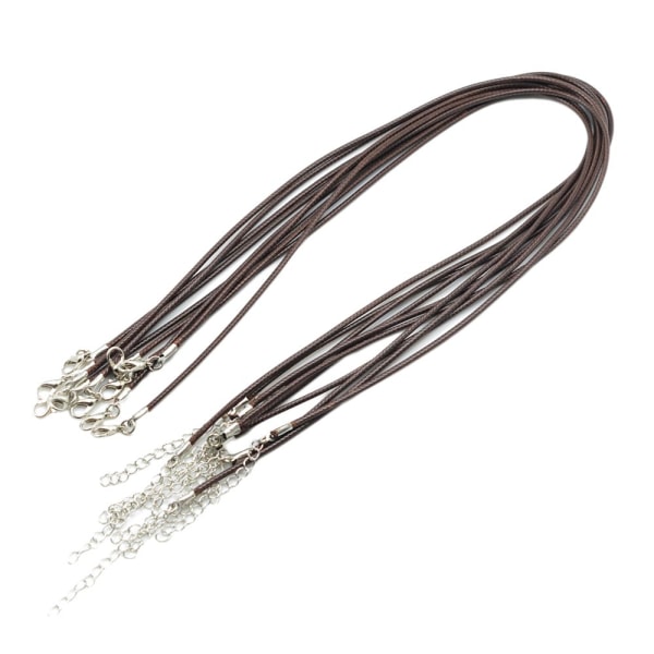 Halsband armband med vaxad snodd