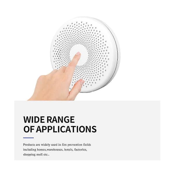 2-i-1 Version Wifi Funktion Smart Life Røgdetektor Sensor & Kulilte Co Gasdetektor Smo
