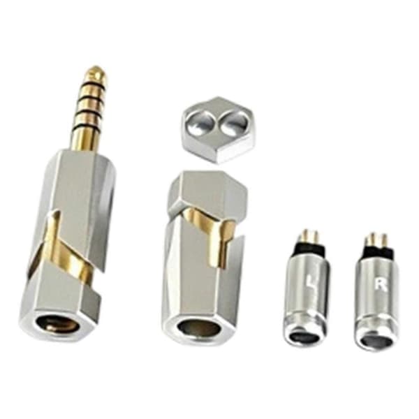 Til MMCX kabelkappe lavet til 4,4 mm og 3,5 mm lydkabeludgang 4,5x7,5 mm hale 6,5 mm sølv Silver