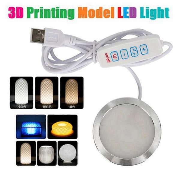 Til Bambu Lab LED-lampesæt Justerbart lyssæt LED-lysdele Hardware DIY Model Hvid/Kold/Varmt lys Uden 3 stk. size