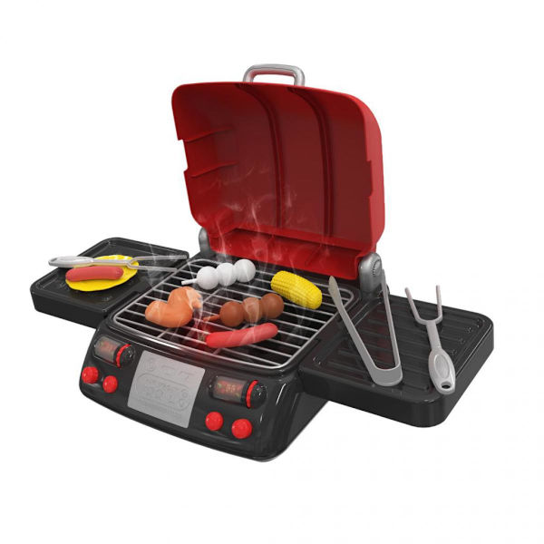 Elektrisk grill för barn Miniatyr Ugn Låtsaslek Köksleksak För Barn Röd