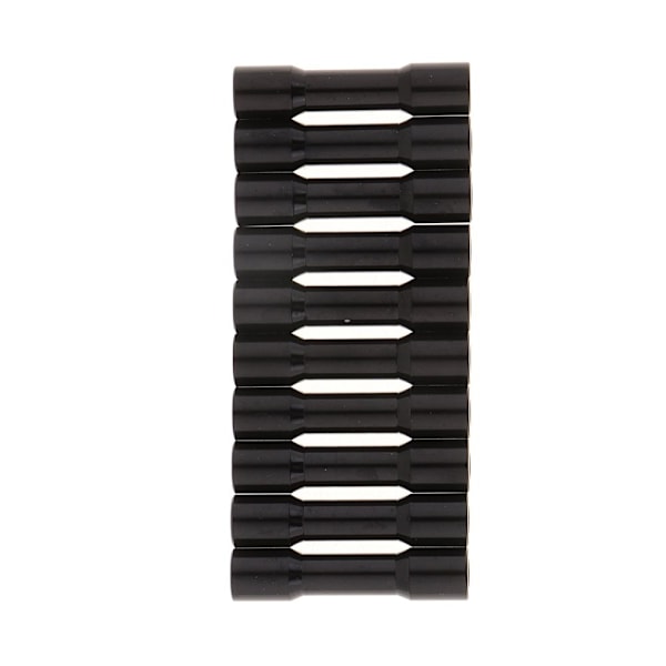 10x M3 Distanskolonn Aluminium Distans för RC Quadcopter Drönare Svart