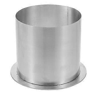 [RM]Built-in Countertop Trash Chute Round Garbage Holder Smooth Stainless Small Trash Can