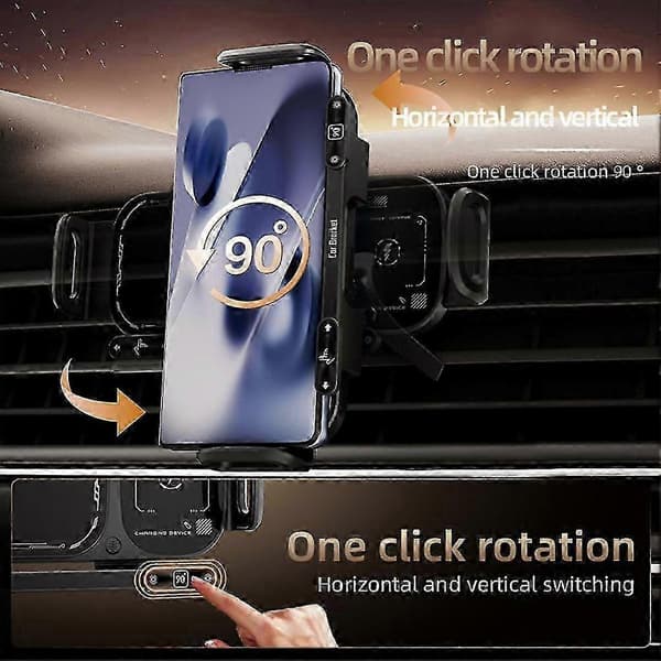 15W trådløs billader for Samsung Z Fold/Flip og Huawei 2025 Black