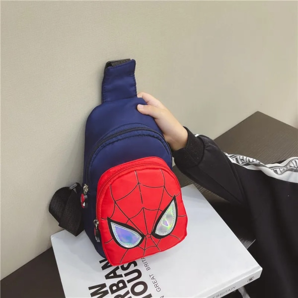 Ny axelryggsäck för barn Spiderman-mönster Väska med stor kapacitet Casual Student Pojkar Flickväska As shown-9