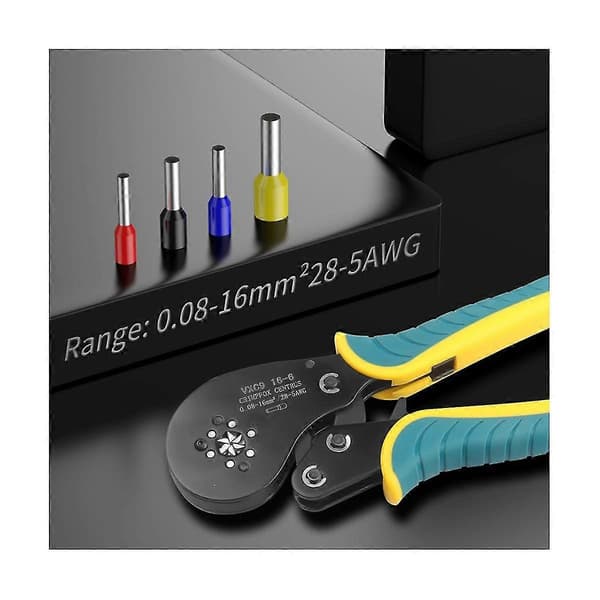 [RM]Vxc9 16-6 Crimping Tool Tubular Terminal Crimping Pliers Electrical Pliers 0.08-16 mm High Precision