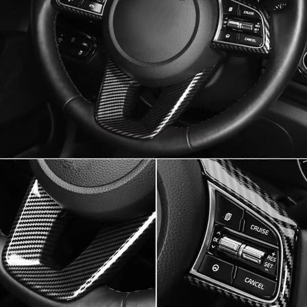 Til Kia Optima K5 2016-2020 Kulfiber Ratbeklædning - 2PC Interiøropgradering