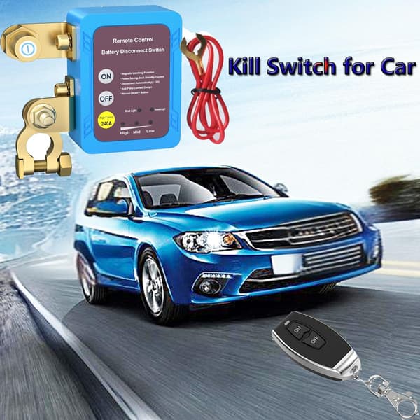 Wireless Remote Control Battery Power Switch 12V 240A Auto Kill Switch for Car RV ATV Truck Boat[RM]