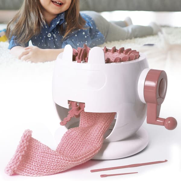 [RM]DIY Hand Weaving Machine Educational Toy for Children Make Hat Scarf Sweater