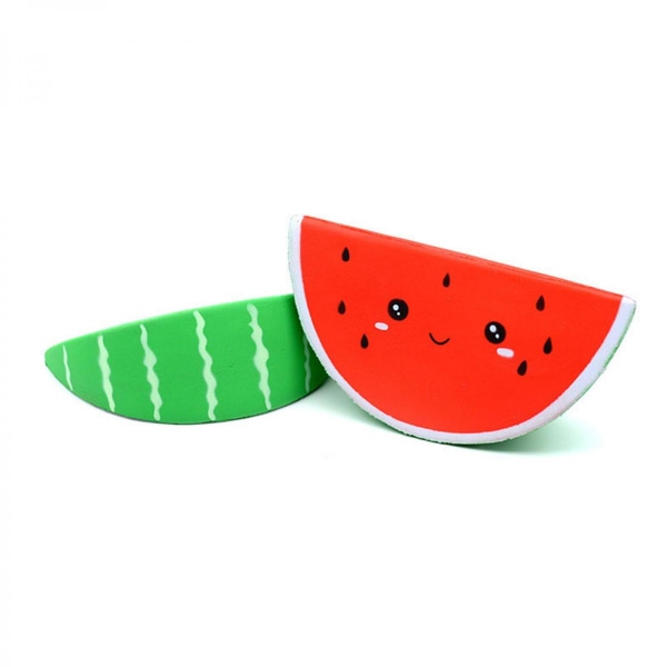 Vattenmelon Squishie Squishy Klämleksak Stress Relief Leksaker Present 15cm