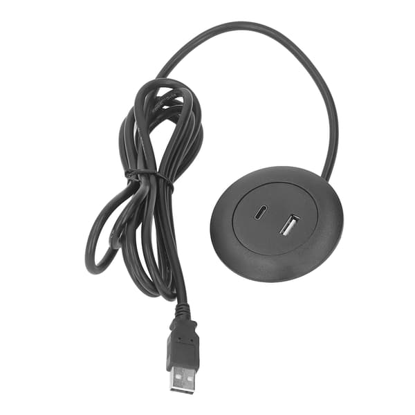 Recessed Charging Port Round Desk Socket Sofa Table Bedside Workbench Office Home 5V Input[RM]