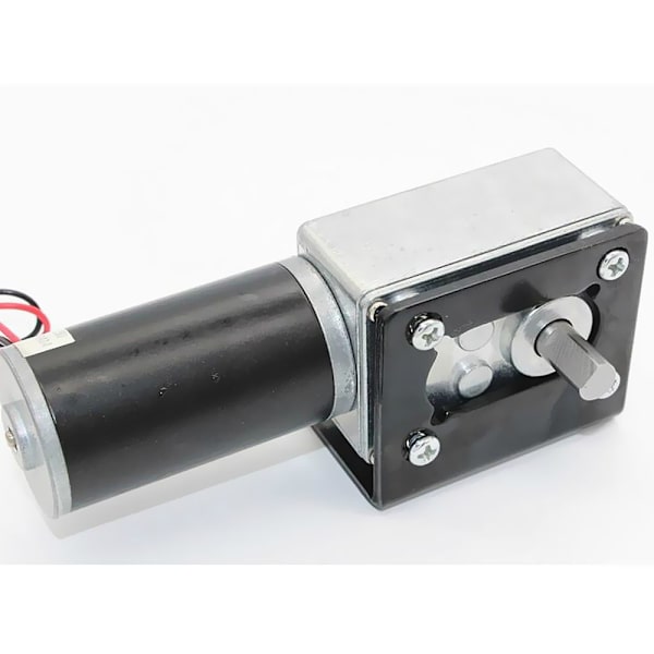 Mikro DC Snäckväxelmotor Högt Vridmoment Hastighetsreducerande Turbin 12V 40RPM