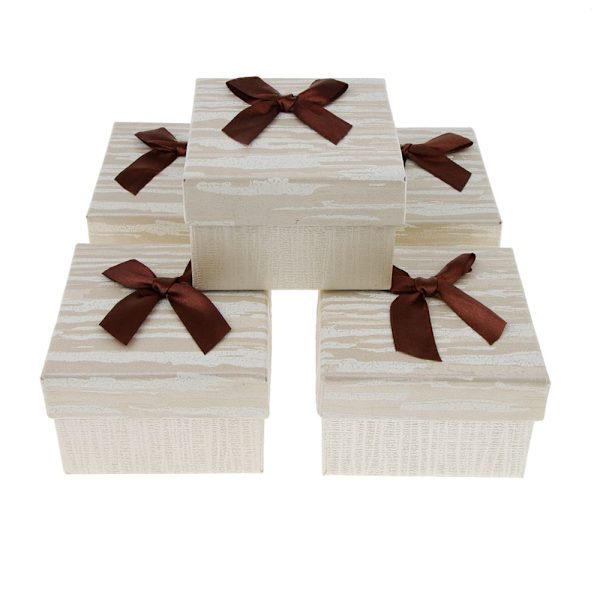 5 st Klockbox Organizer Förvaring Armbandsförvaring Presentförpackning Brun