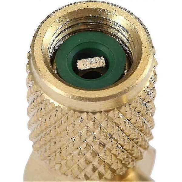 R12 til R134a AC Fitting Port Retrofit Konverteringsadapter, Hurtigkoblingsventil A/C