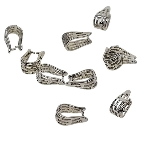10 st Koppar Pinch Bails Hängen Berlocker Pinch Clip Smycken DIY 12.5x7x6mm