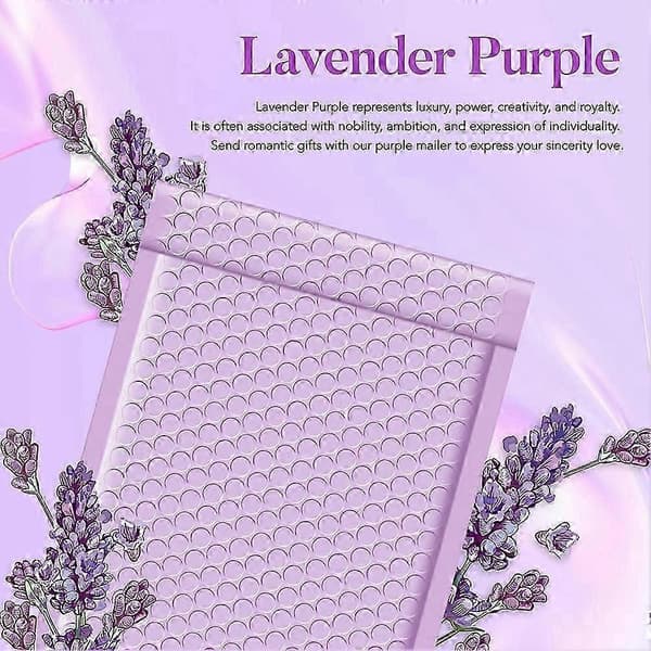Farvede boblekuverter selvforseglende emballageposer Purple