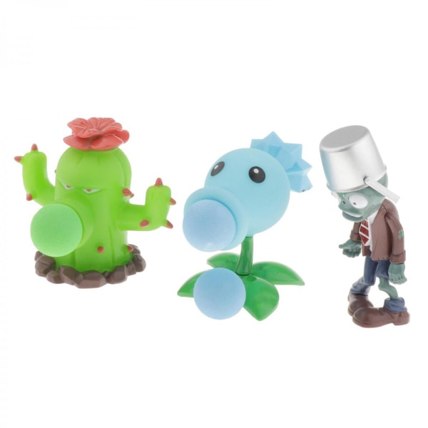 Plants Vs Zombies Figurmodell Leksaker För Barn Stil1