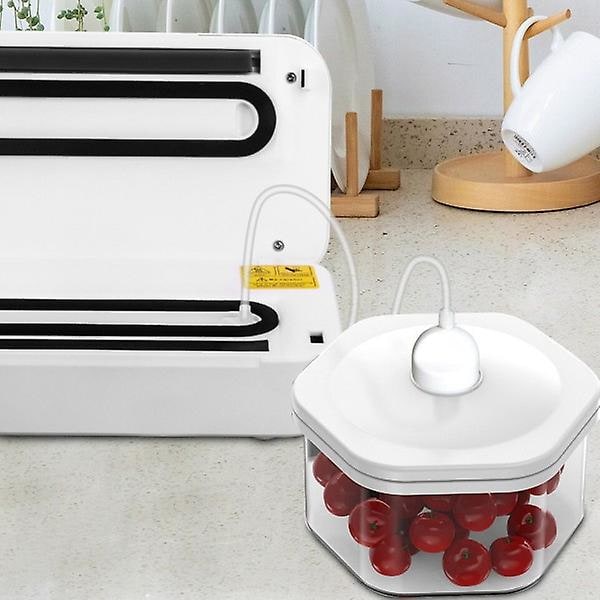 LED Mat Vakuum Automatisk Kommersiell Hushållsförpackningsmaskin 10 Påsar Skärare Fri LCD Touch