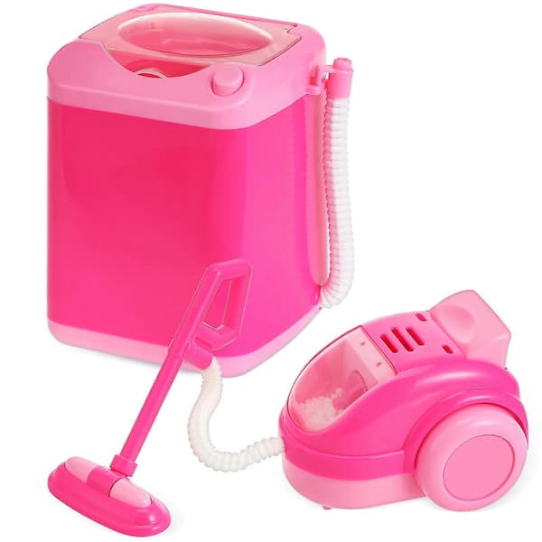 Mini keittiösetti lelu pesukone lapsille 1 setti teeskentelylelu