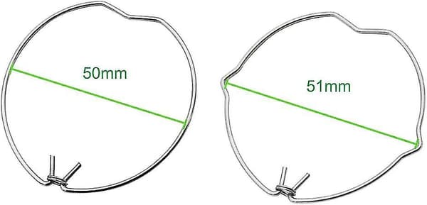 30-pack Gu10 MR16 fjäderringar klämma 50 mm diameter downlight LED spotlight halogenlamphållare