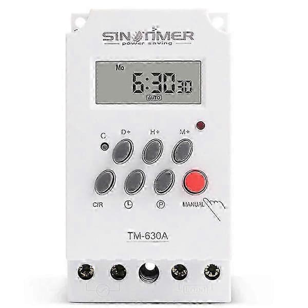 12V DC Programmerbar Timerkontakt 24 Timer Digital Tidsrelæ med 30A Høj Effektudgang til Styring af Elektrisk Udstyr