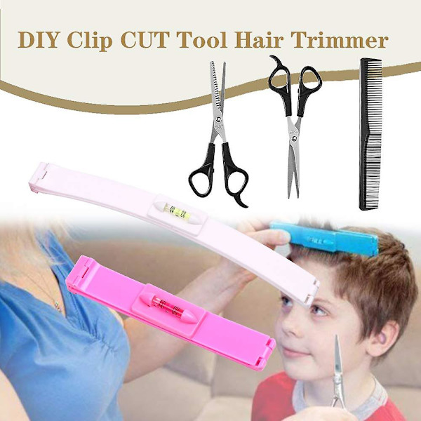 2 st Hårklippningsverktyg, Professionell Hårklippningsverktyg för Hemmabruk DIY Hemmatrimmer Stylingkit för Lager Lugg Bob Frisyrer Trimma Kluvna Toppar