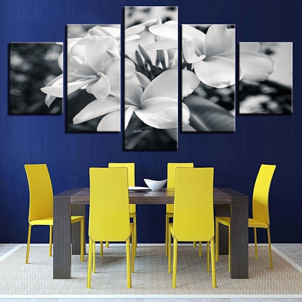 5 st Väggmålning Modern Dekoration Vardagsrum Canvas Tryck Blomma