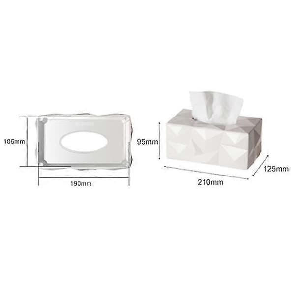 [RM]Kosmetisk Näsdukslåda Wipy Cube Ii, Rektangulär Näsduksdispenser, Design Näsdukslåda