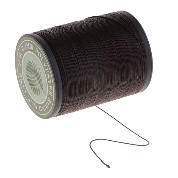 Sytråd 220 meter 0,4 mm diameter DIY sömnad polyester vaxad tråd 1
