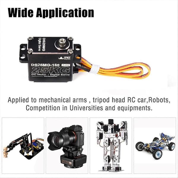 [RM]25KG Servomotor för RC-bilrobotmekaniska armar, 270 grader