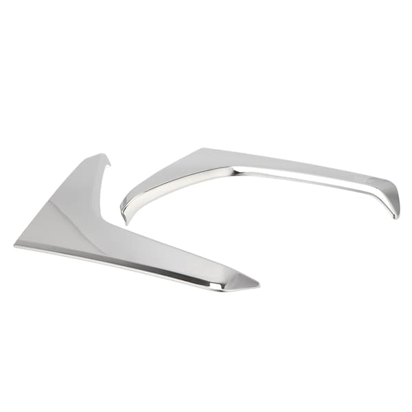 [RM]2 PCS Rear Window Side Spoiler ABS Chrome Beveled Cover Replacement for Subaru Forester SK 2018-2020
