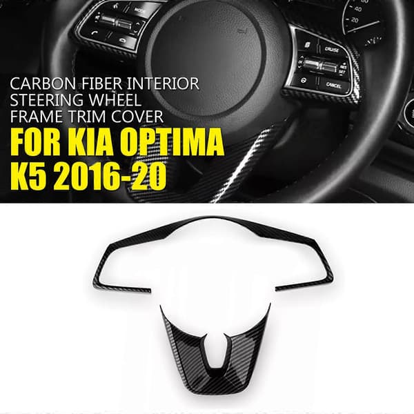 Til Kia Optima K5 2016-2020 Kulfiber Ratbeklædning - 2PC Interiøropgradering
