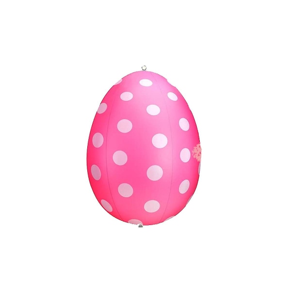 Uppblåsbart påskägg Färgglad Pvc Ornament Inomhus Utomhus Påskägg Uppblåsbar Hemdekoration red
