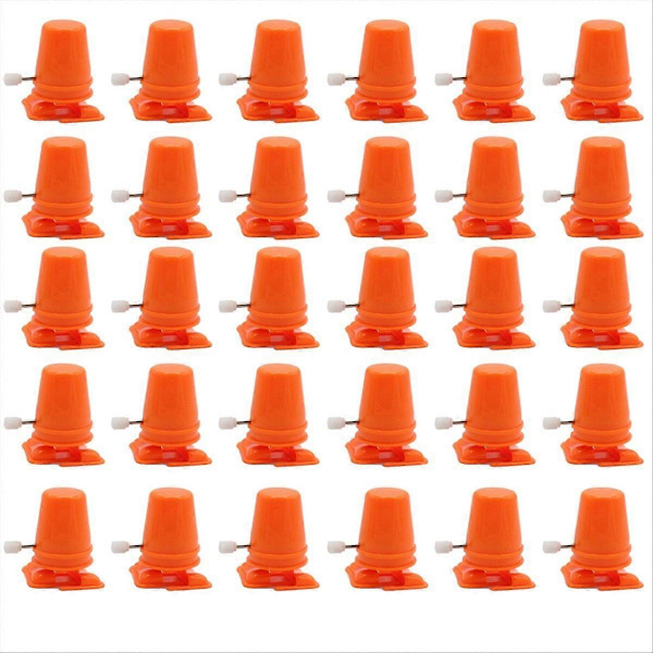 Orange urværk benet robot DIY materialer juleurværk