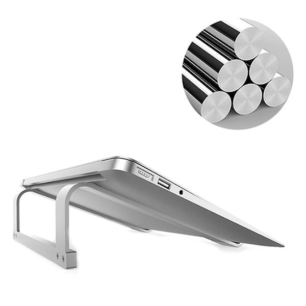 Laptopställ, Aluminium, för Kontor och Hem, Ergonomiskt Ställ - Grå